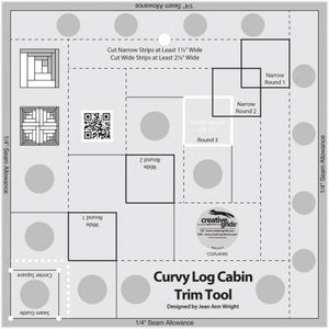 Creative Grid 8" Curvy Log Cabin Trim Tool