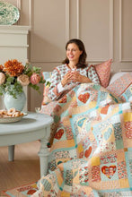 Heart of the Village Quilt Kit - Rust/Teal