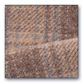 Brown & Blue Plaid wool
