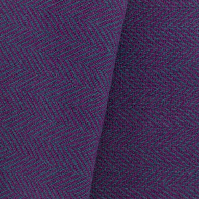 Teal & Purple Herringbone wool