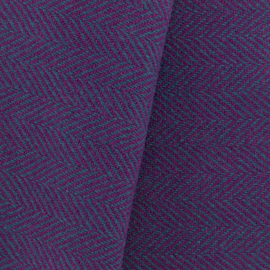 Teal & Purple Herringbone wool