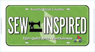 Sew Inspired License Plate