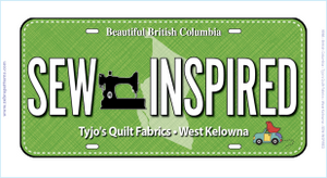 Sew Inspired License Plate
