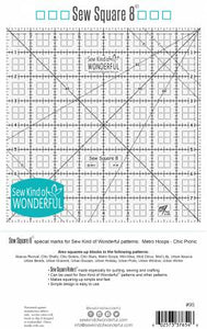 Sew Square 8" Ruler