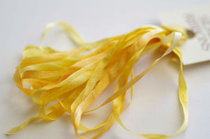 Silk Ribbon 4mm Sunflower Yellow
