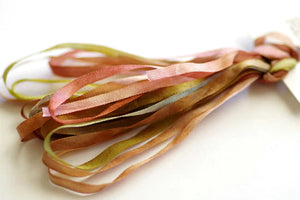 Silk Ribbon 7mm Dried Roses