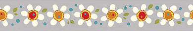 Daisy Pop Grey Ribbon