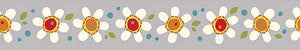Daisy Pop Grey Ribbon