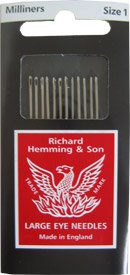 Richard Hemming & Son Milliners Needles size 1